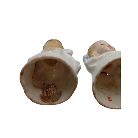 Vintage Ardalt Christmas Angel Figurines Set Of 2 Porcelain In Spanish & German - Picture 7 of 9